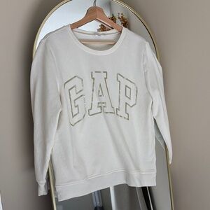 GAP Women's Cream Crew Neck Sweater